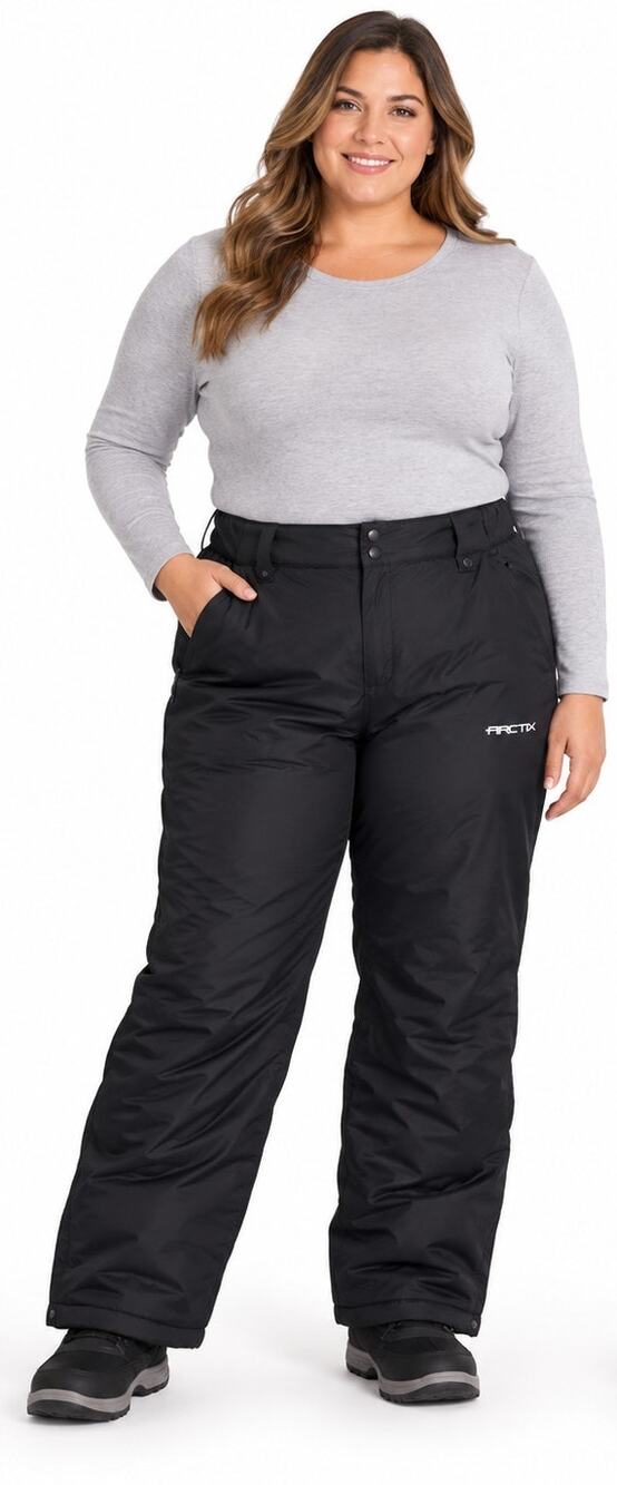 Arctix Women’s 2X Regular Insulated Snow Pants Black Ski Winter Snowboard